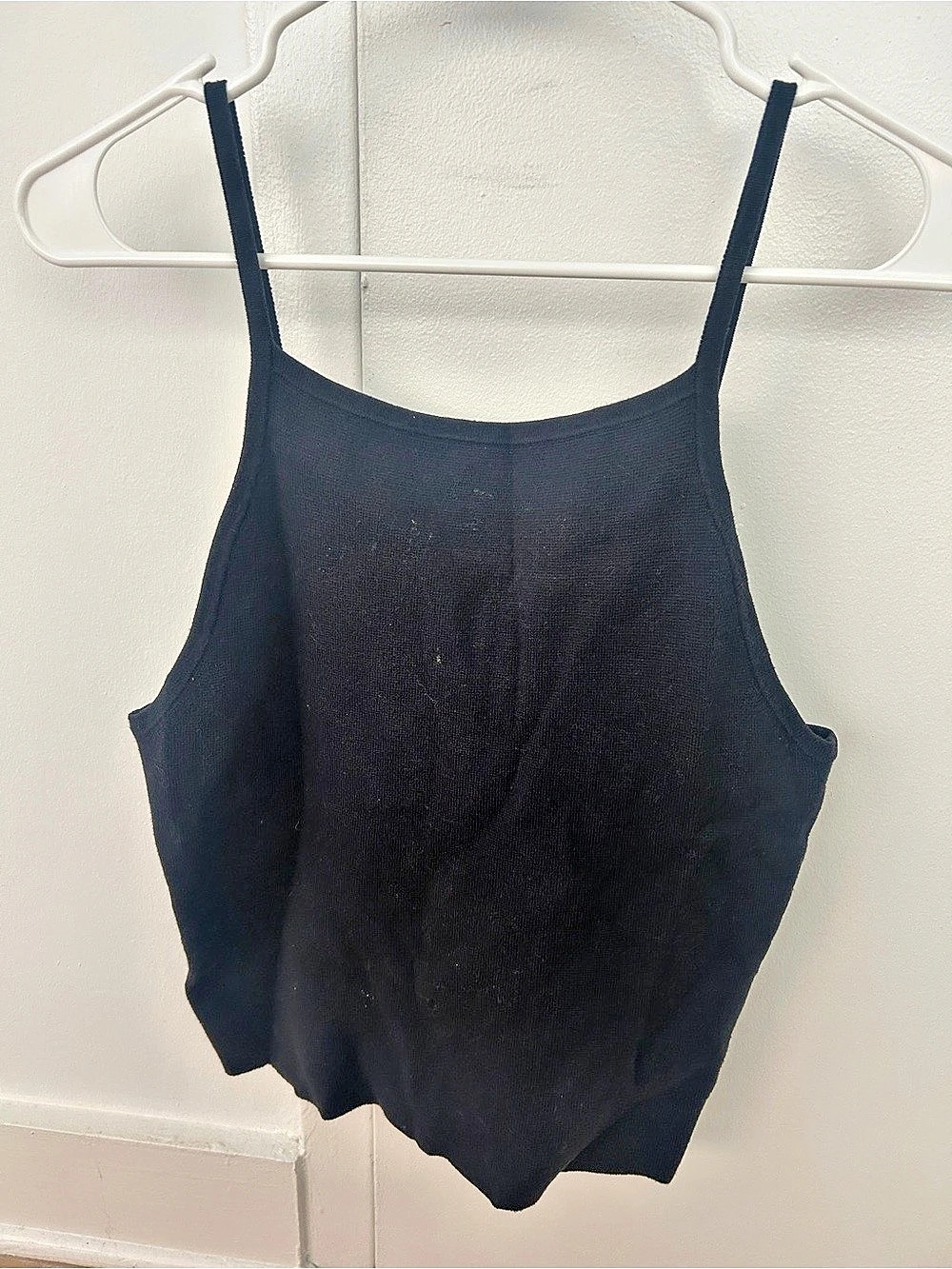Madewell Black Ribbed Tank Top size small 12